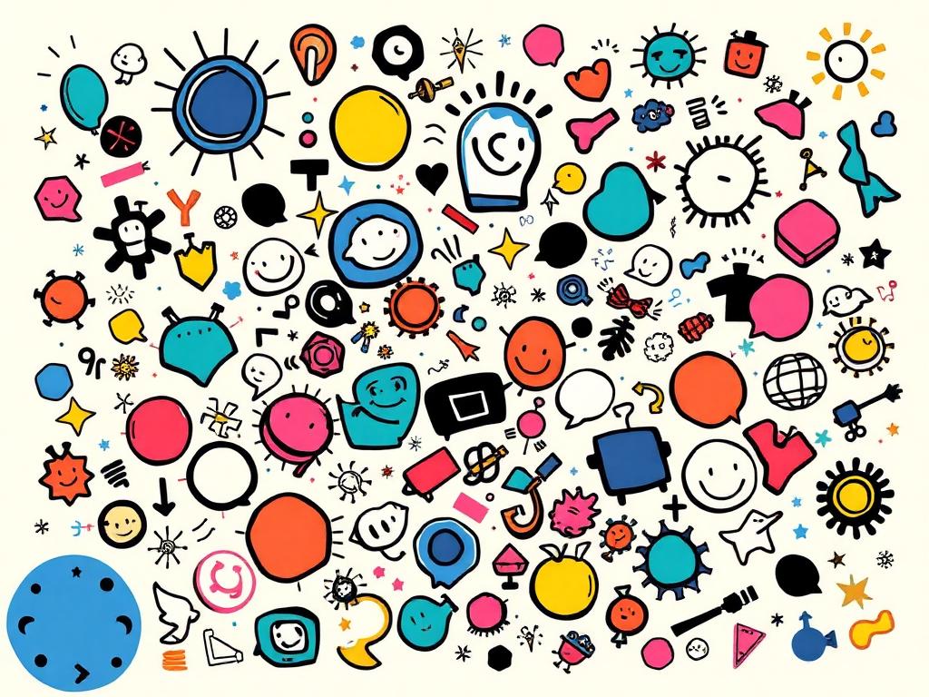 Chaotic collage-style illustration evoking the early /b/ aesthetic.