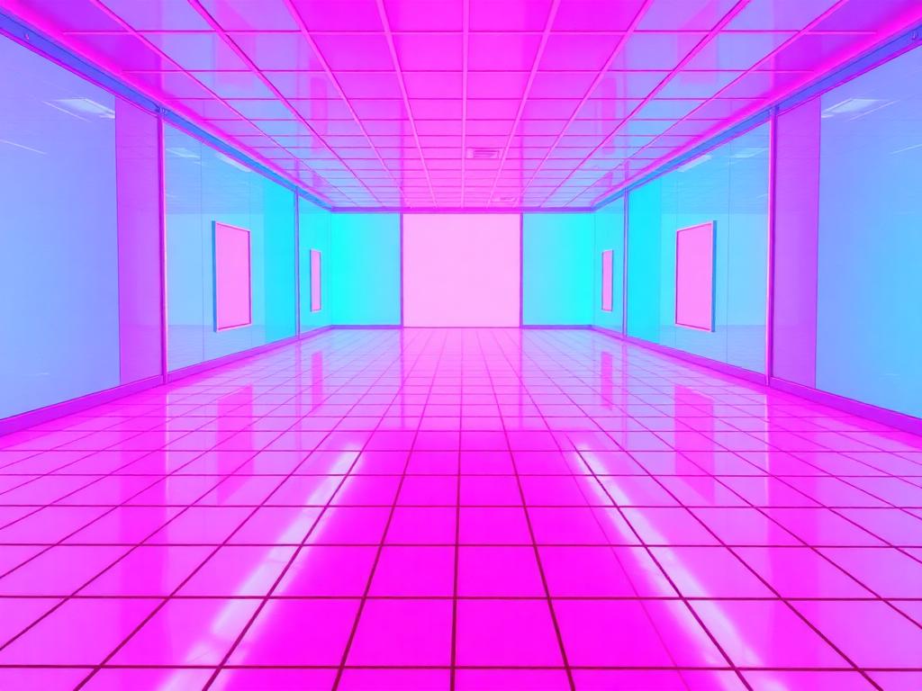 Stylized illustration of a vintage 1980s music video aesthetic.