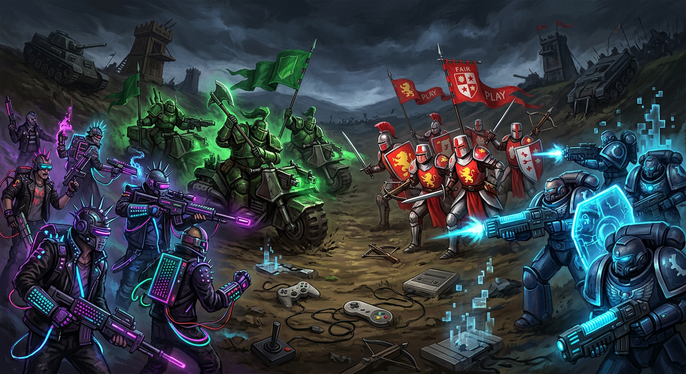 The "console wars" are a perpetual and defining feature of discussions on /v/, where anonymous users champion their preferred gaming platforms with aggressive fervor.